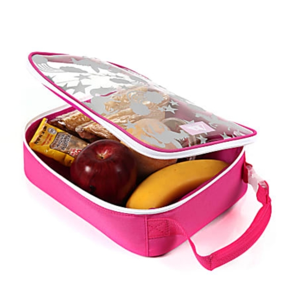 Artic zone translucent insulated lunch bag ,pink unicorn sky - Picture 5 of 6